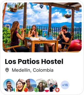 Los Patios Hostel card