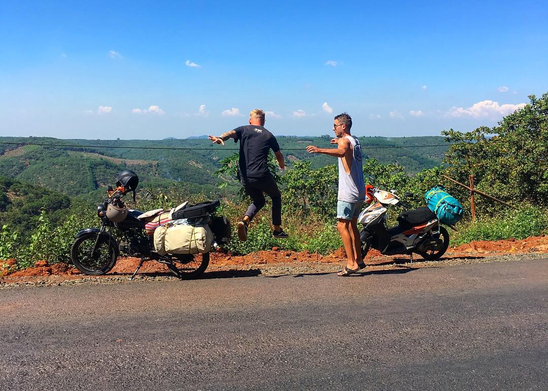 backpacking Vietnam - motorbike